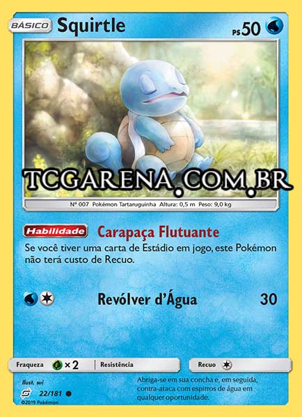 Carta Squirtle (22 / 181)