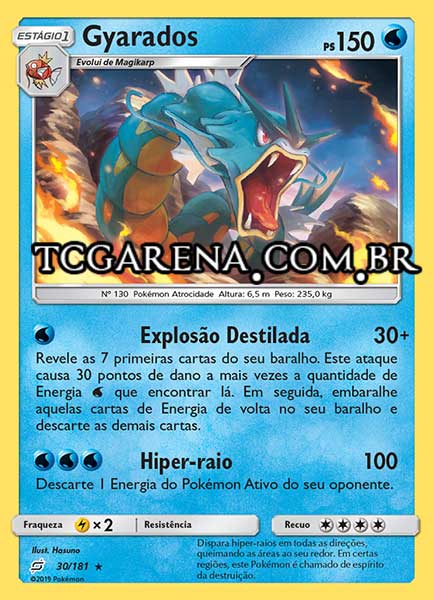 Carta Gyarados (30 / 181)