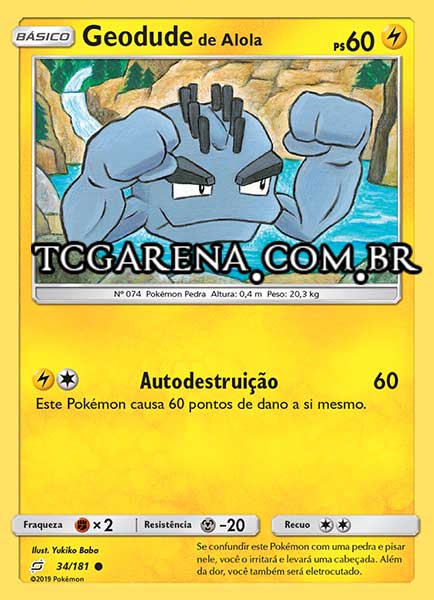 Carta Alolan Geodude (34 / 181)