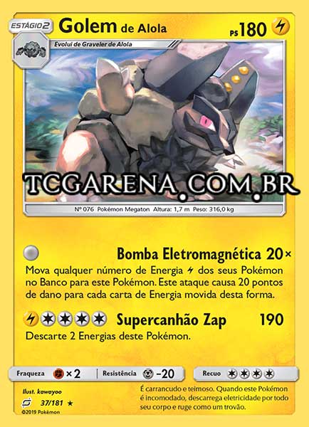 Carta Alolan Golem (37 / 181)