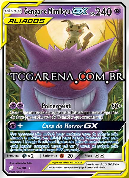 Carta Gengar & Mimikyu-GX (53 / 181)