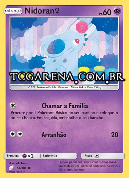 Carta Nidoran ♀ (54 / 181)