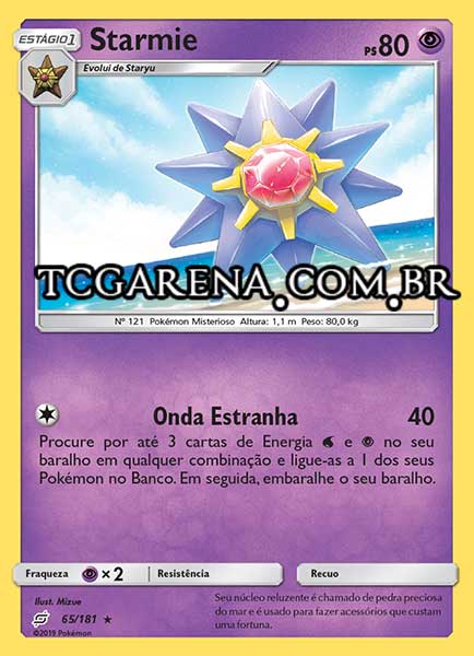 Carta Starmie (65 / 181)