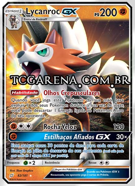 Carta Lycanroc-GX (82 / 181)