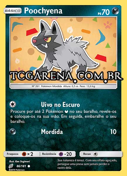 Carta Poochyena (86 / 181)