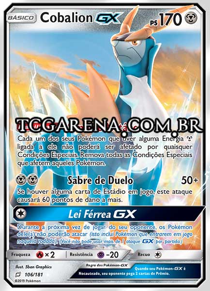 Carta Cobalion-GX (106 / 181)