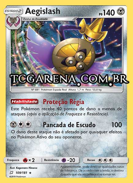 Carta Aegislash (109 / 181)