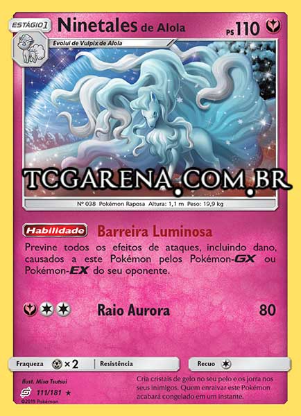 Carta Alolan Ninetales (111 / 181)