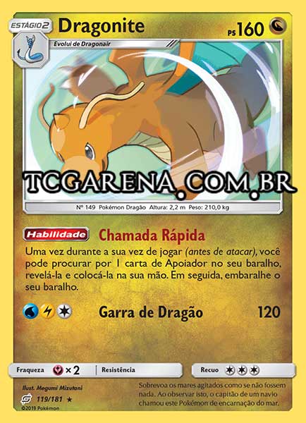 Carta Dragonite (119 / 181)