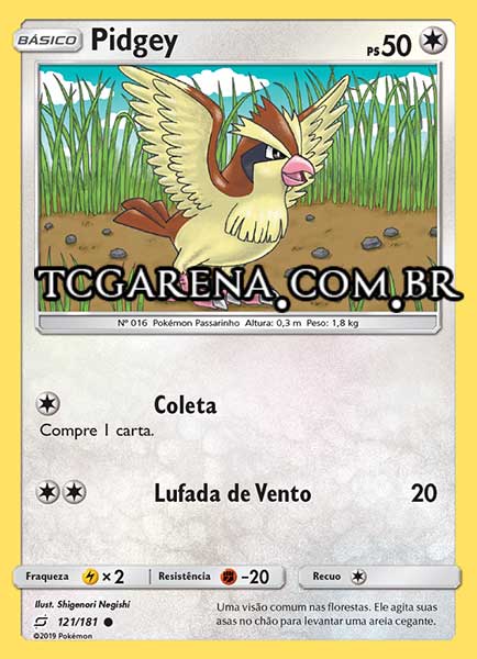 Carta Pidgey (121 / 181)