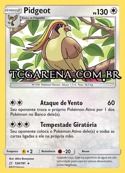 Carta Pidgeot (124 / 181)