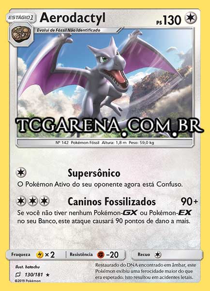 Carta Aerodactyl (130 / 181)