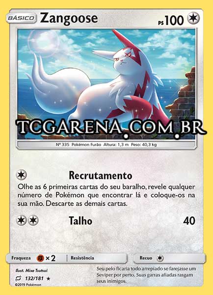 Carta Zangoose (132 / 181)