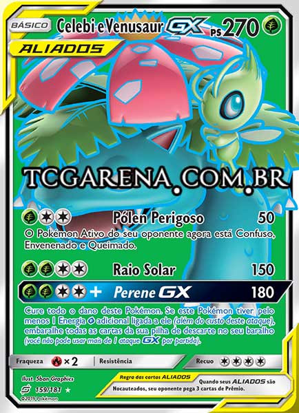 Carta Celebi & Venusaur-GX (159 / 181)