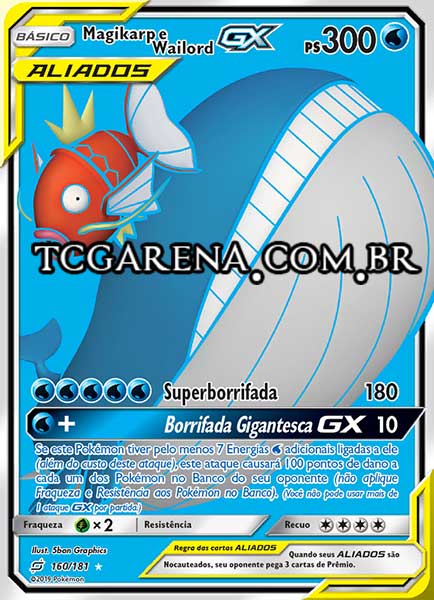 Carta Magikarp & Wailord-GX (160 / 181)