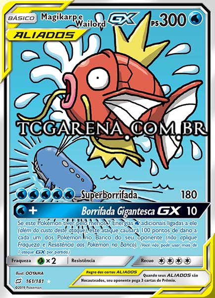 Carta Magikarp & Wailord-GX (161 / 181)