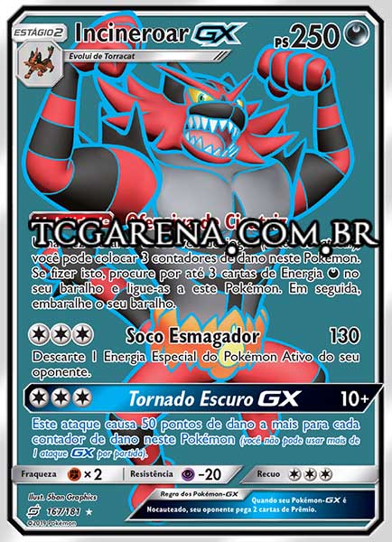 Carta Incineroar-GX (167 / 181)