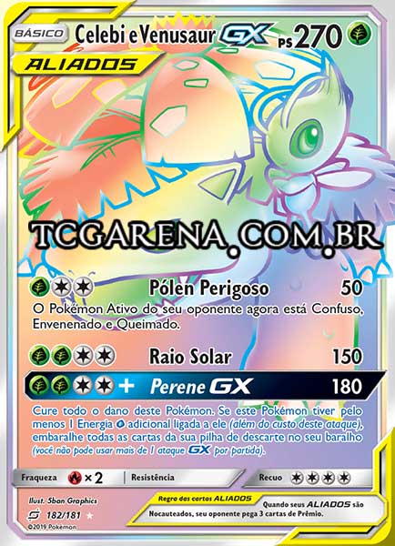 Carta Celebi & Venusaur-GX (182 / 181)