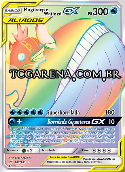 Carta Magikarp & Wailord-GX (183 / 181)