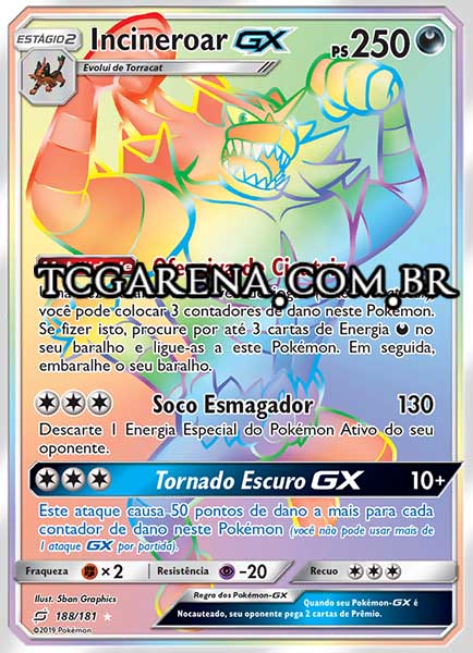 Carta Incineroar-GX (188 / 181)