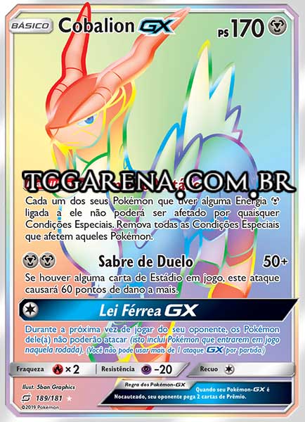 Carta Cobalion-GX (189 / 181)