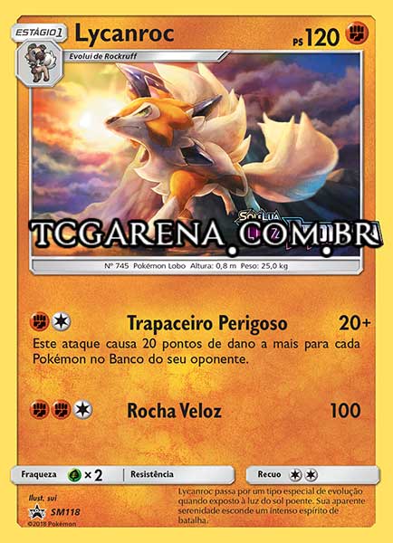 Carta Lycanroc (SM118)