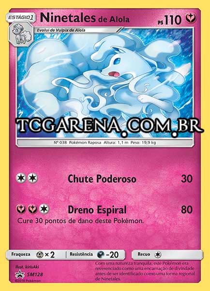 Carta Alolan Ninetales (SM128)