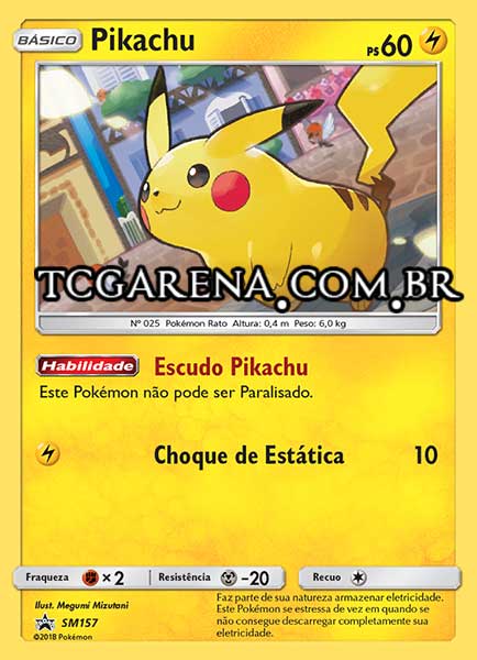 Carta Pikachu (SM157)