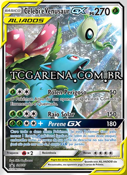 Carta Celebi & Venusaur-GX (SM167)