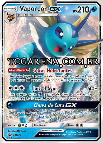 Carta Vaporeon-GX (SM172)