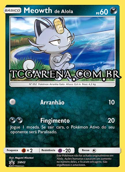 Carta Alolan Meowth (SM43)