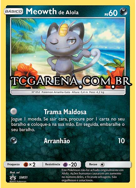 Carta Alolan Meowth (SM51)