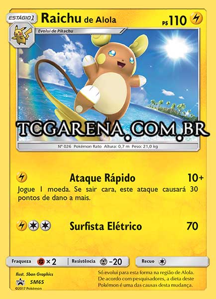 Carta Alolan Raichu (SM65)