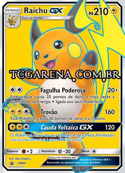 Carta Raichu-GX (SM90)