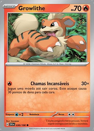 Carta Growlithe (30 / 198)