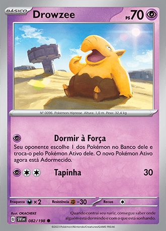 Carta Drowzee (82 / 198)