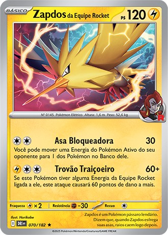 70 / 182 - Team Rocket's Zapdos