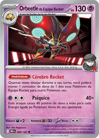 89 / 182 - Team Rocket's Orbeetle