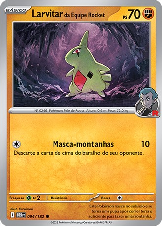94 / 182 - Team Rocket's Larvitar