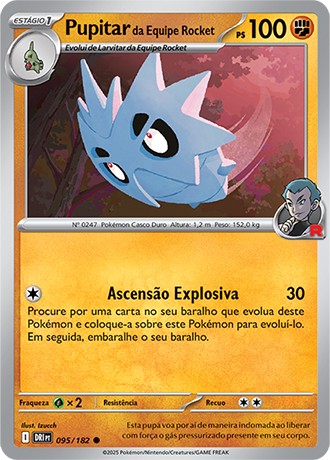 95 / 182 - Team Rocket's Pupitar