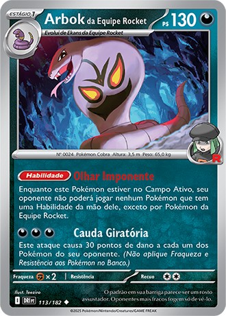 113 / 182 - Team Rocket's Arbok