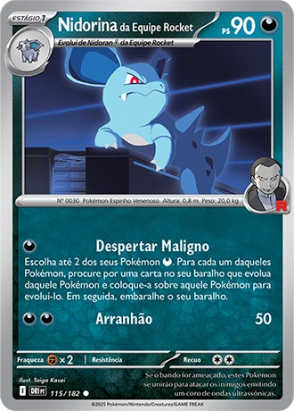 115 / 182 - Team Rocket's Nidorina
