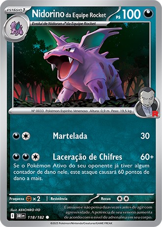 118 / 182 - Team Rocket's Nidorino