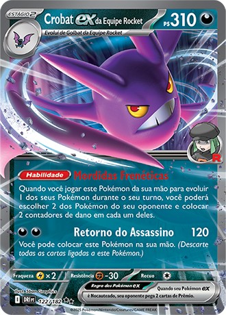 122 / 182 - Team Rocket's Crobat ex