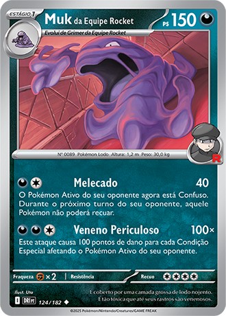 124 / 182 - Team Rocket's Muk