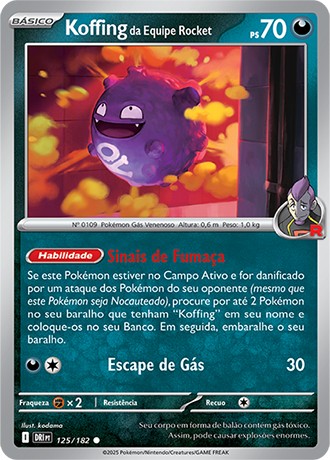 125 / 182 - Team Rocket's Koffing