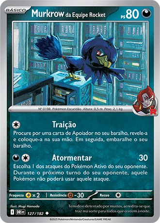 127 / 182 - Team Rocket's Murkrow