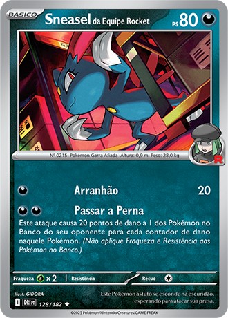 128 / 182 - Team Rocket's Sneasel