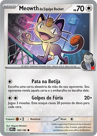 149 / 182 - Team Rocket's Meowth