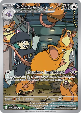 Carta Raticate da Equipe Rocket (202 / 182)